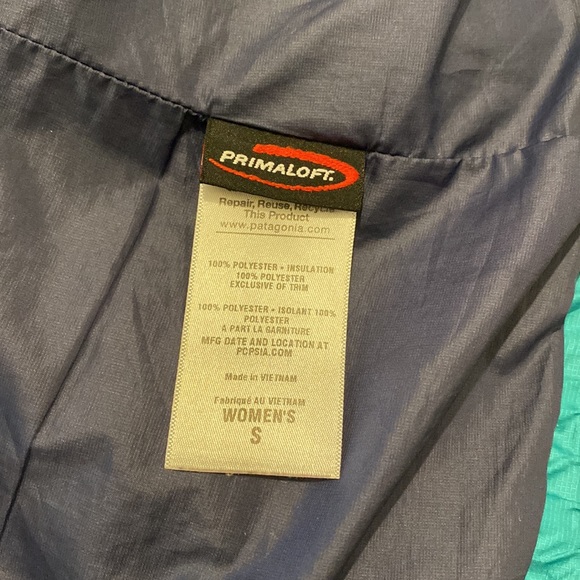 Patagonia Primaloft Quilted Jacket with Pullcord Cinchable Bottom Hem - Picture 7 of 8